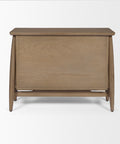 Hollis Grey-Brown Oak Veneer Nightstand -4