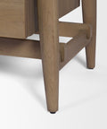 Hollis Grey-Brown Oak Veneer Nightstand -7