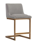 Holly Grey Modern Upholstered Counter Stool-1