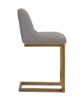 Holly Grey Modern Upholstered Counter Stool-2