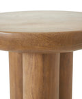 Honey Light Brown Mango Wood End Table -2