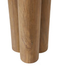 Honey Light Brown Mango Wood End Table -3