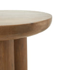Honey Light Brown Mango Wood End Table -5