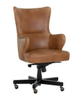Hubert Tobacco Tan Faux Leather Executive Office Chair-2