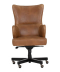 Hubert Tobacco Tan Faux Leather Executive Office Chair-3