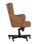 Hubert Tobacco Tan Faux Leather Executive Office Chair-4