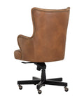 Hubert Tobacco Tan Faux Leather Executive Office Chair-5