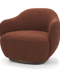 Hudson Burgundy Fabric Accent Chair-1