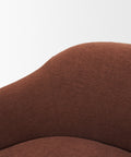 Hudson Burgundy Fabric Swivel Accent Chair -6