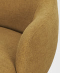 Hudson Mustard Fabric Accent Chair-4