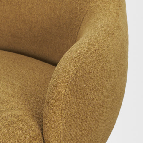 Hudson Mustard Fabric Accent Chair-4