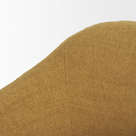 Hudson Mustard Fabric Accent Chair-5