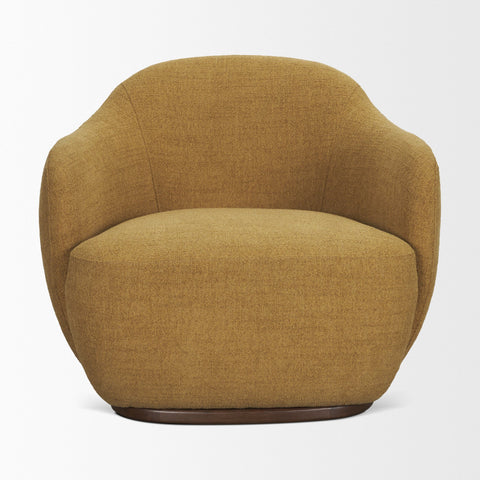 Hudson Mustard Fabric Swivel Accent Chair-2