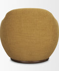 Hudson Mustard Fabric Swivel Accent Chair-4