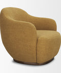 Hudson Mustard Fabric Swivel Accent Chair-5