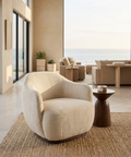 Hudson Oatmeal Fabric Accent Chair