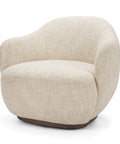 Hudson Oatmeal Fabric Swivel Accent Chair-1