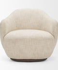 Hudson Oatmeal Fabric Swivel Accent Chair-2