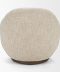 Hudson Oatmeal Fabric Swivel Accent Chair-4