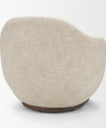Hudson Oatmeal Fabric Swivel Accent Chair-5