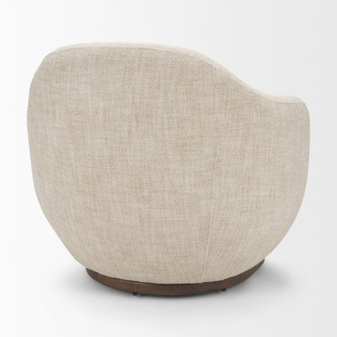 Hudson Oatmeal Fabric Swivel Accent Chair-5