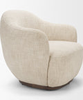 Hudson Oatmeal Fabric Swivel Accent Chair-6