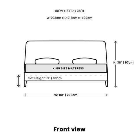 Irving Black - Queen Bed SIF