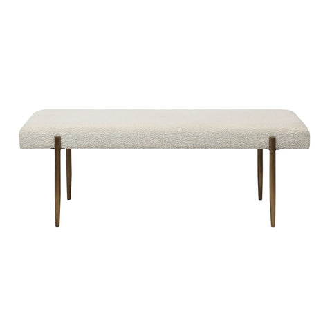 Indus Ivory Boucle Bench -1