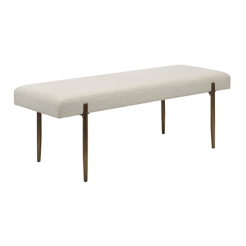 Indus Ivory Boucle Bench -2