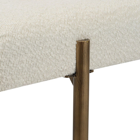 Indus Ivory Boucle Bench -4