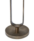 Irene White Marble and Antique Brass End Tables (Set of 2) -6