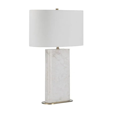 Irisa White Marble Table Lamp -1