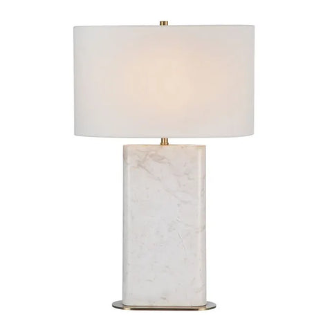 Irisa White Marble Table Lamp -2
