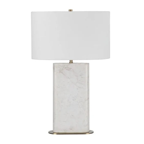 Irisa White Marble Table Lamp -4