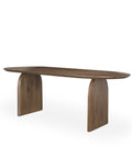Isla 86.5" Dark Brown Mango Wood Dining Table-1
