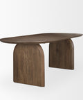 Isla 86.5" Dark Brown Mango Wood Dining Table-2