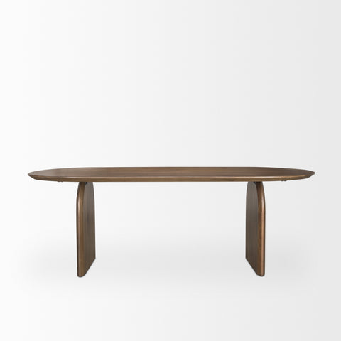 Isla 86.5" Dark Brown Mango Wood Dining Table-3