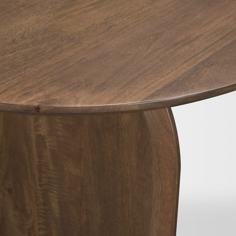 Isla 86.5" Dark Brown Mango Wood Dining Table-5