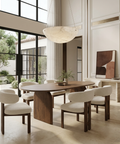 Isla 86.5" Dark Brown Mango Wood Dining Table