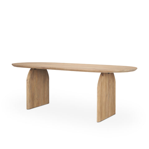 Isla 86.5" Light Brown Mango Wood Dining Table-1