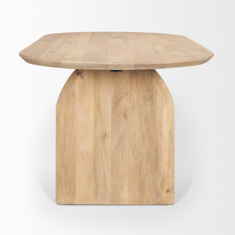 Isla 86.5" Light Brown Mango Wood Dining Table-3