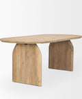 Isla 86.5" Light Brown Mango Wood Dining Table-4