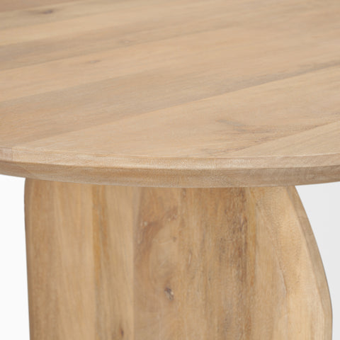 Isla 86.5" Light Brown Mango Wood Dining Table-5