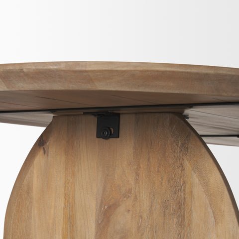 Isla 86.5" Light Brown Mango Wood Dining Table-6
