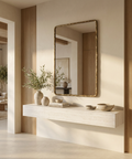 Ivory Modern Wall Mirror Renwil