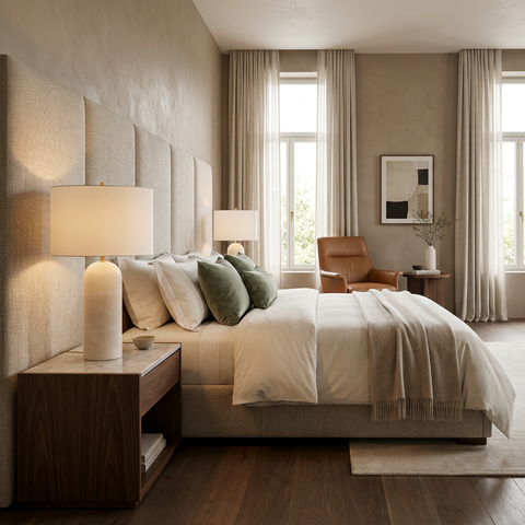 Ixia Honed Off-White Onyx Table Lamp 