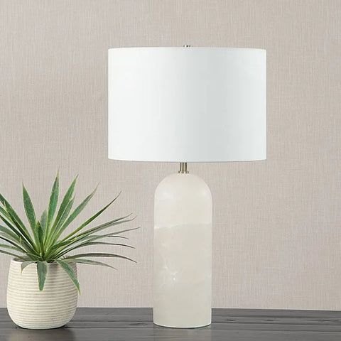 Ixia Honed Off-White Onyx Table Lamp -1