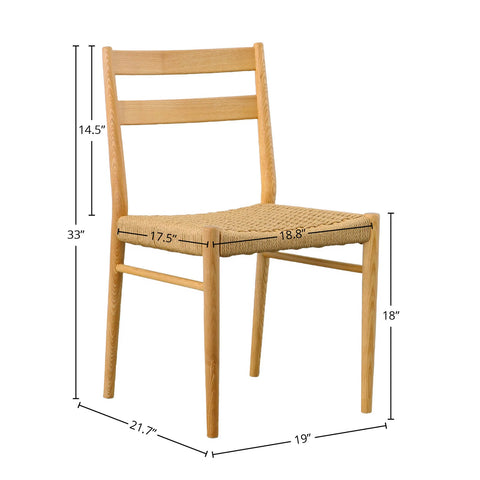 Jakarta Natural - Dining Chair LH (Set Of Two)