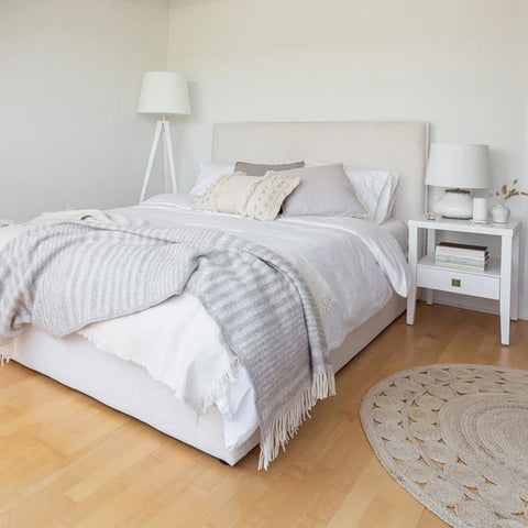 Julia Cream Storage - Queen Bed SIF