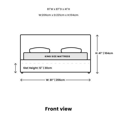 Julia Sand Short Storage - King Bed SIF